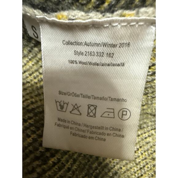 2ndday 100% Wool Women's Multicolor Open Front Long Sleeve Coat Jacket Size S - Picture 5 of 5